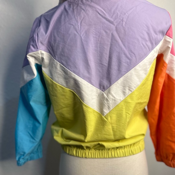 Kids Retro Windbreaker Colorful Zip Up - Picture 3 of 7